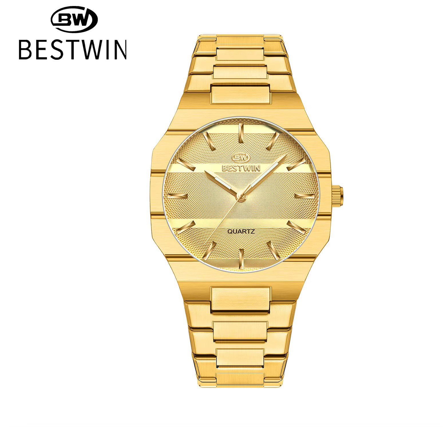 Montres de luxe BESTWIN pour hommes, montre fine pour hommes d'affaires, bracelet en acier inoxydabl