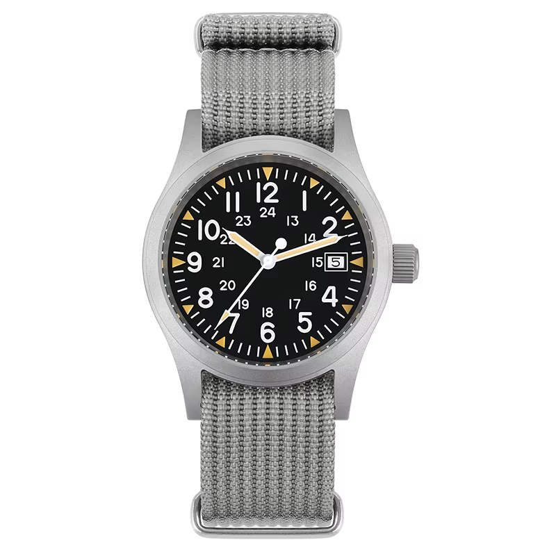 Militado ML05 38mm montre à Quartz mis5 2035/Ronda 515 mouvement montres bombé saphir cristal lumine