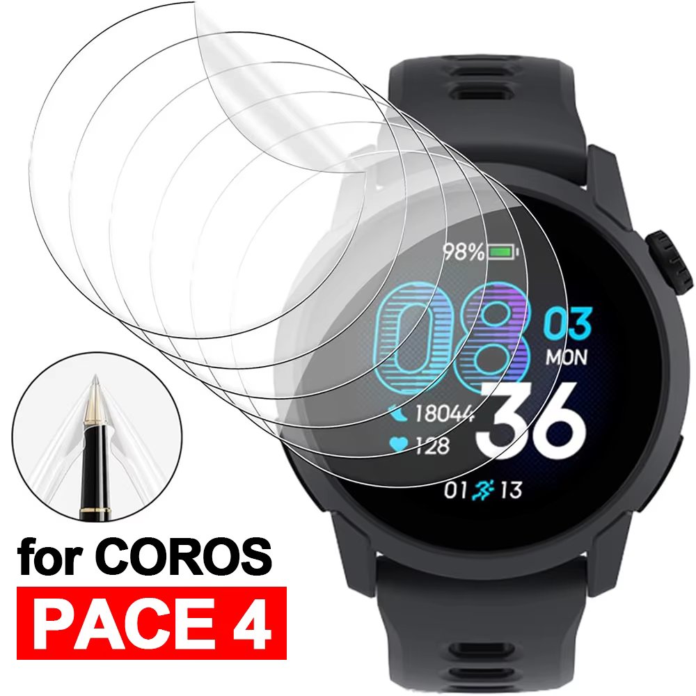 Films Hydrogel HD pour montre connectée Coros Pace 4, protecteurs d'écran flexibles, anti-rayures et