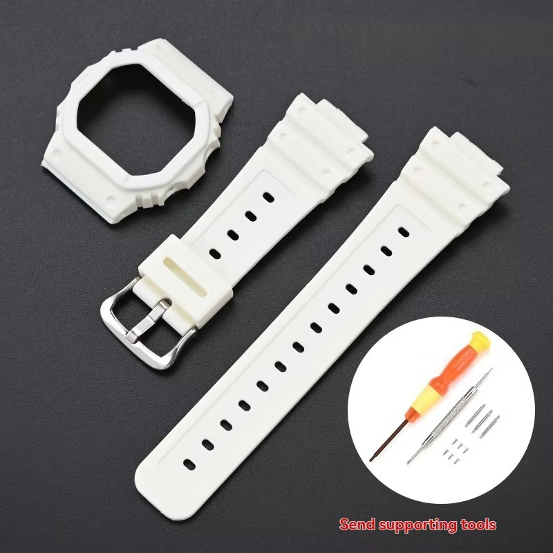 Pour g-shock Casio petit carré DW5600 DW-5600 GW-B5600 DW5610 GW-M5610 bracelet de montre en résine 