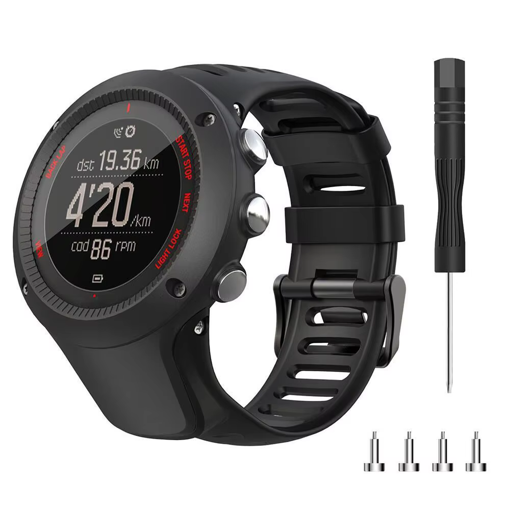 Compatible avec SUUNTO Ambit 1/2/3/2S/2R/3P/3S/3R bracelet de Sport en Silicone TPU souple accessoir