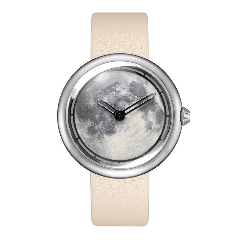 Montre à quartz étanche pour homme, série Daniel Gorman DG9314 Pi Planet, imprimé en 3D, cadran Shoo