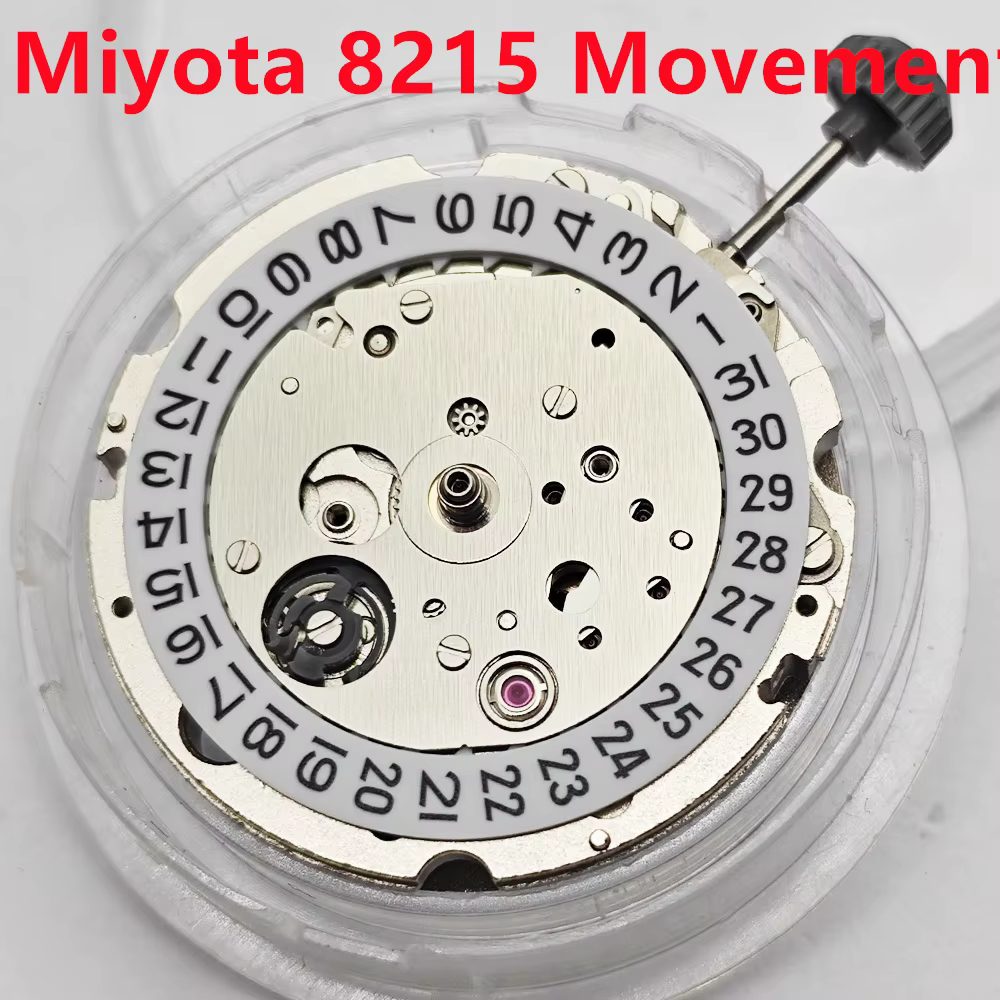 Mouvement mécanique Miyota 8215, 21 rubis, haute précision, mécanisme automatique à remontage automa