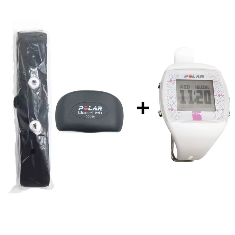 Polar FT4-Montre et moniteur de fréquence cardiaque WearLink, avec sangle de poitrine, capteur de fr