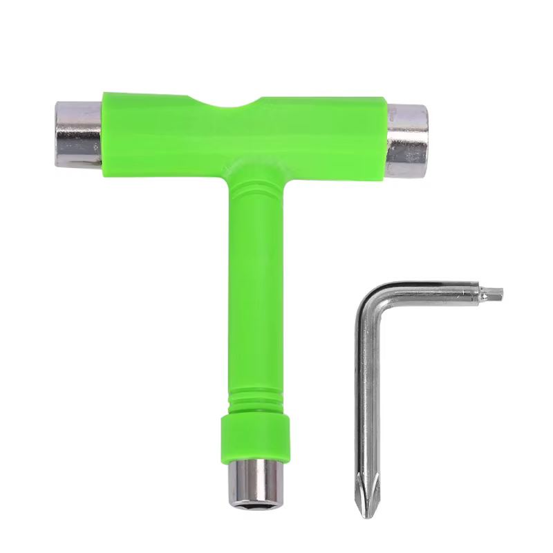 Outils de patin multi-fonction Portable Skateboard T forme accessoire avec clé Allen clé à tête Phil