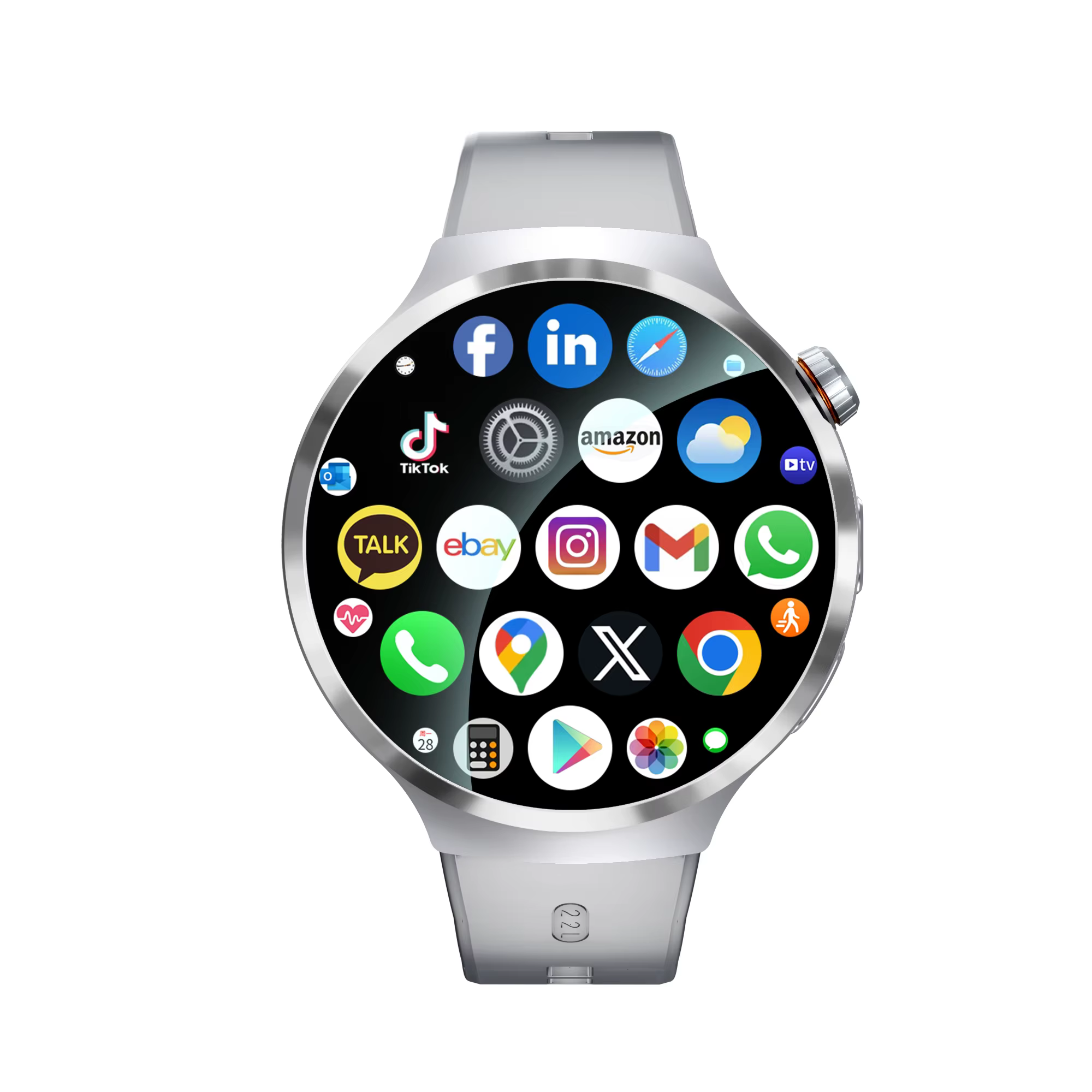 4G 5G version cellulaire Android 13.0 Smartwatch GPS Wifi montre intelligente avec 190 °   Caméra ro
