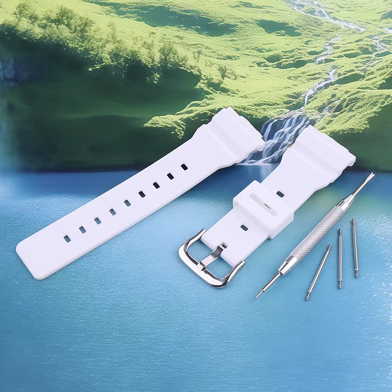 Compatible avec le bracelet de montre Casio BABY-G pour femme, bracelet en caoutchouc résine brillan