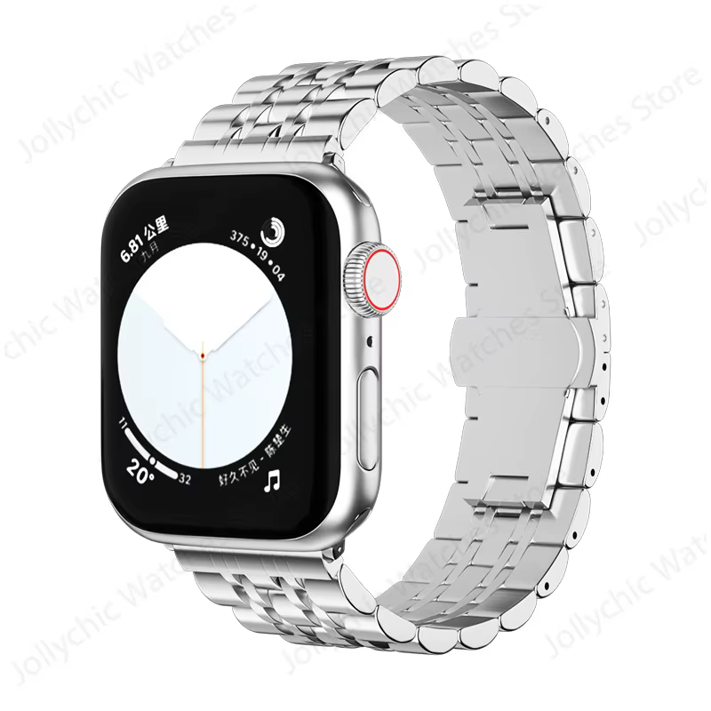 Pour Apple Bracelet de montre série 7 6 Se 5 4 3 42 Mm 44mm Bracelet en acier inoxydable Iwatch 38mm
