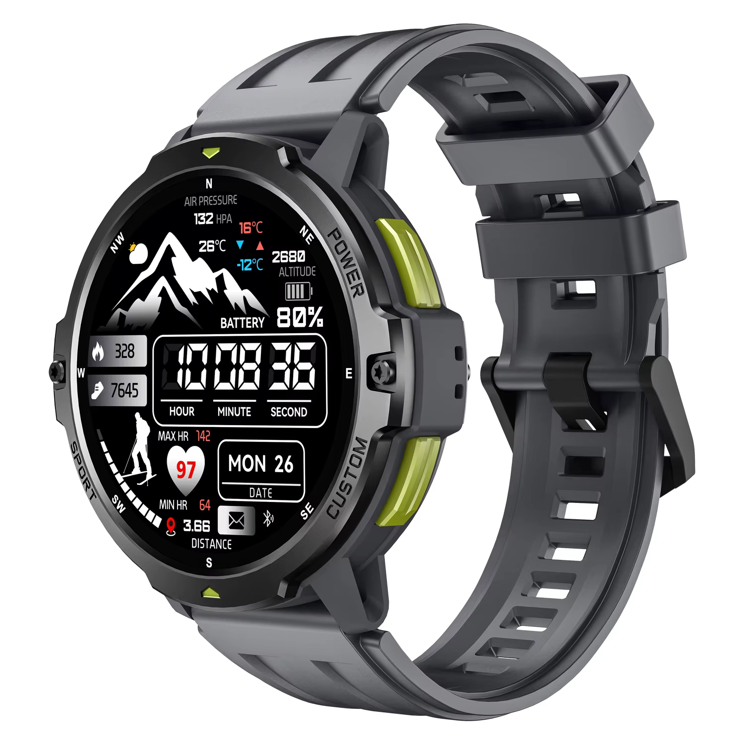 Montre connectée GPS pour le sport en plein air, appels Bluetooth, positionnement GNSS, assistant vo