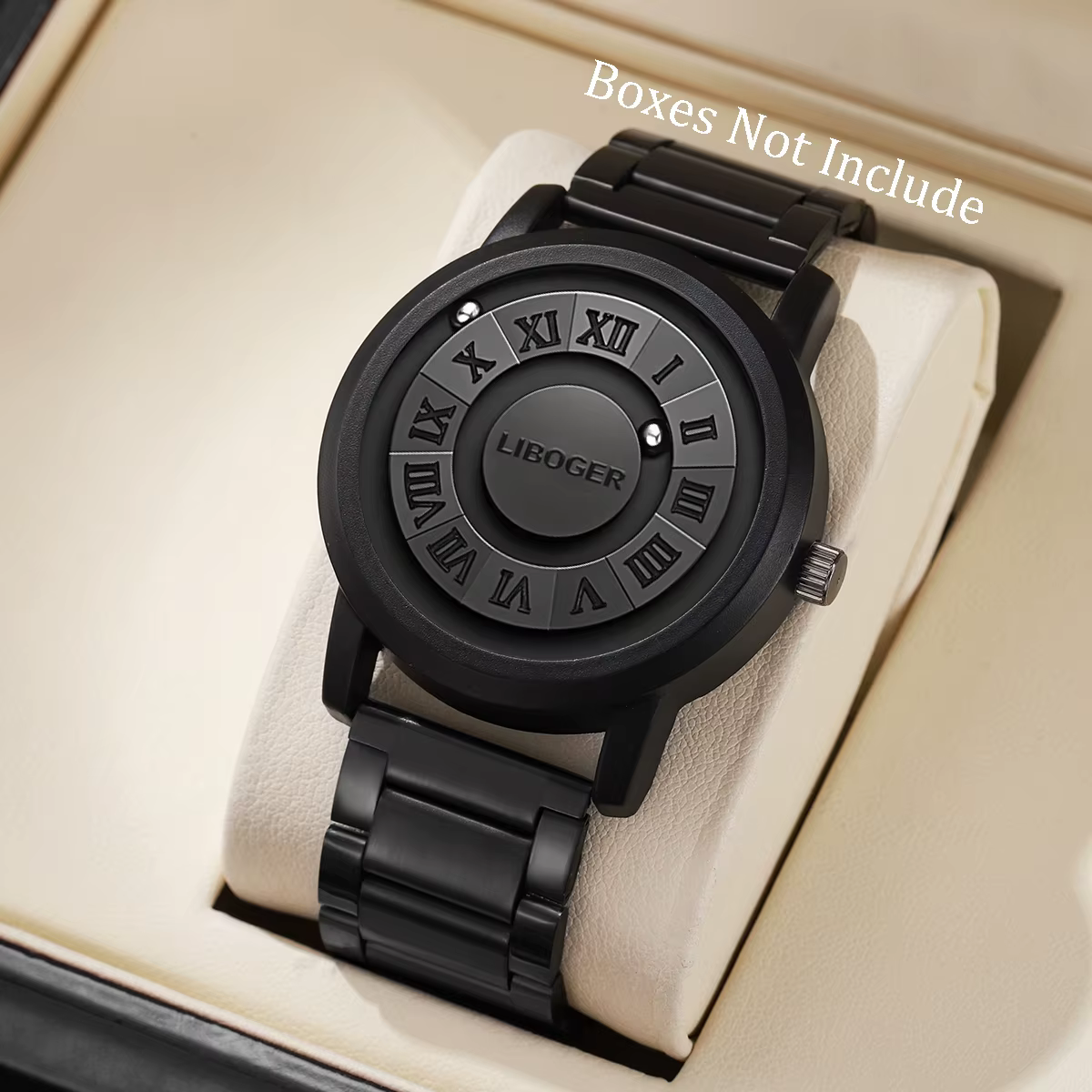 Mode Suspension magnétique hommes d'affaires montre à Quartz Roma cadran montres pour hommes horloge