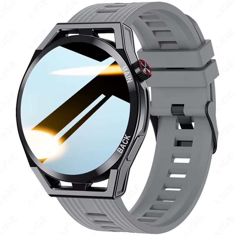 Nouvelle montre connectée LIGE avec NFC, appels Bluetooth, moniteur de fréquence cardiaque, bracelet