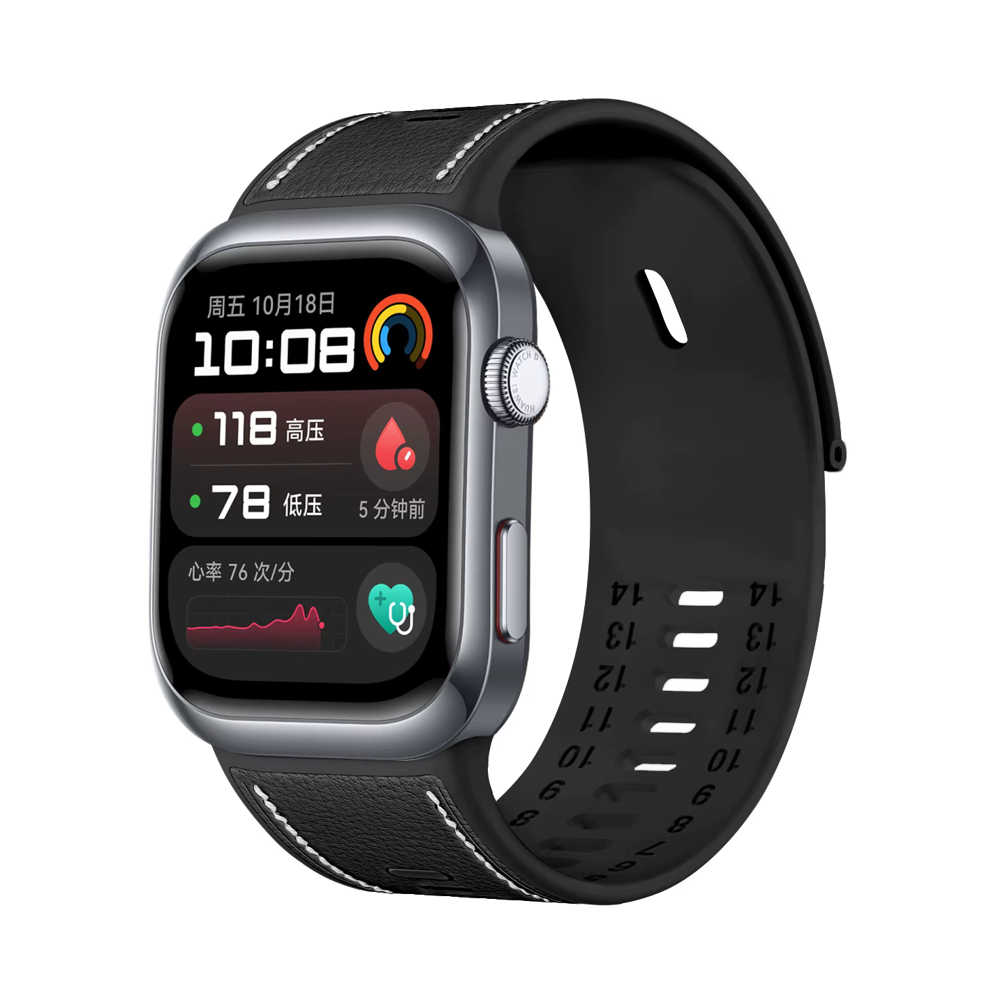 Bracelet de remplacement en cuir + Silicone pour montre HUAWEI D2 bracelet de remplacement pour mont