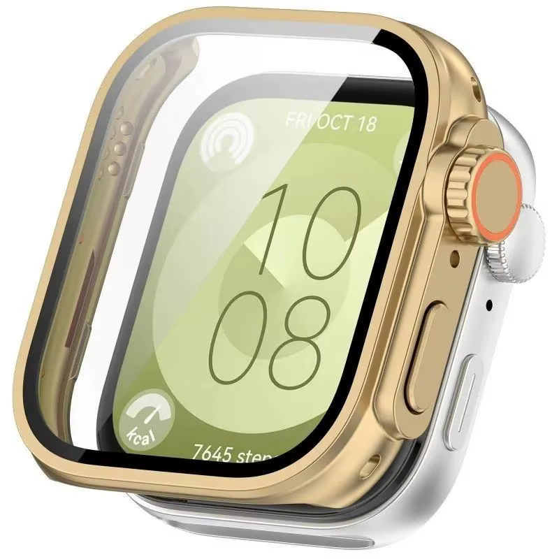 Protecteur d'écran + boîtier en verre trempé pour Huawei Watch Fit 4 Fit 4 Pro Fit 3, cadre comme ét