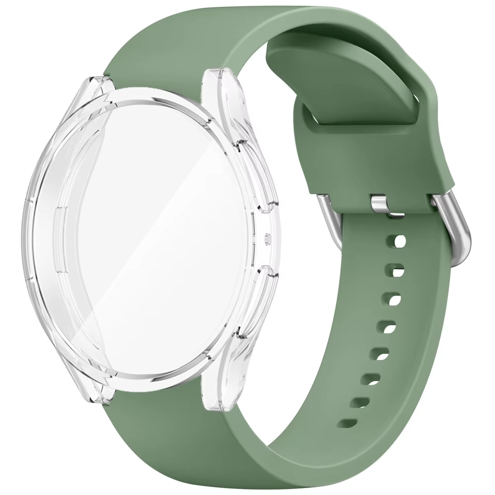 Coque en TPU + bracelet en Silicone pour Samsung Galaxy Watch 4 5 6 7 40mm 44mm, housse de protectio