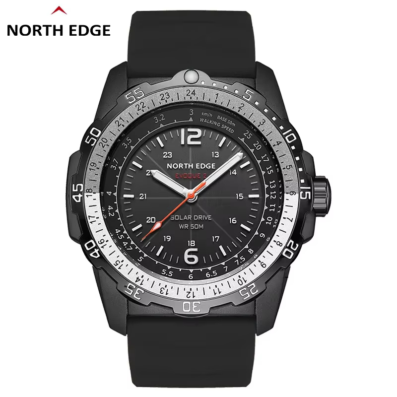 NORTH EDGE EVOQUE2 Montre numérique militaire pour homme, étanche 50M, montre de sport pour homme, é