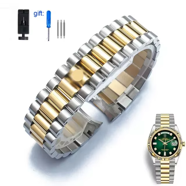 Bracelet de montre en acier pour homme et femme, bracelet de montre, bracelet de sport, Rolex DATEJU