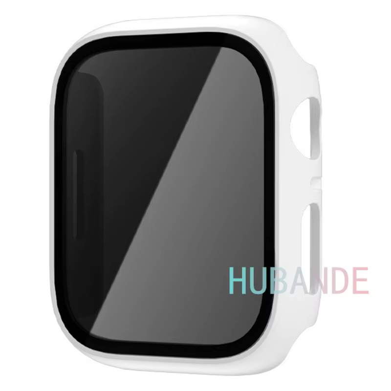 Verre + coque pour Apple Watch, protection d'écran, 46mm 44mm 40mm 41mm 45mm 49mm 42mm, iWatch série