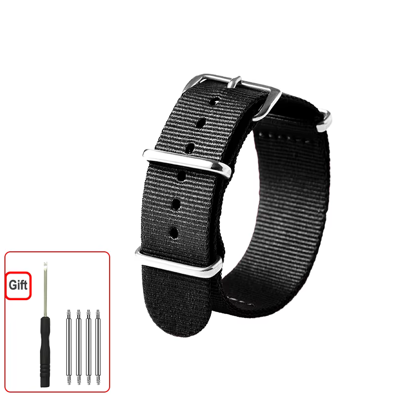 Bracelet de montre en tissu Nylon souple pour Bracelet de montre traditionnel Briston avec boucle no