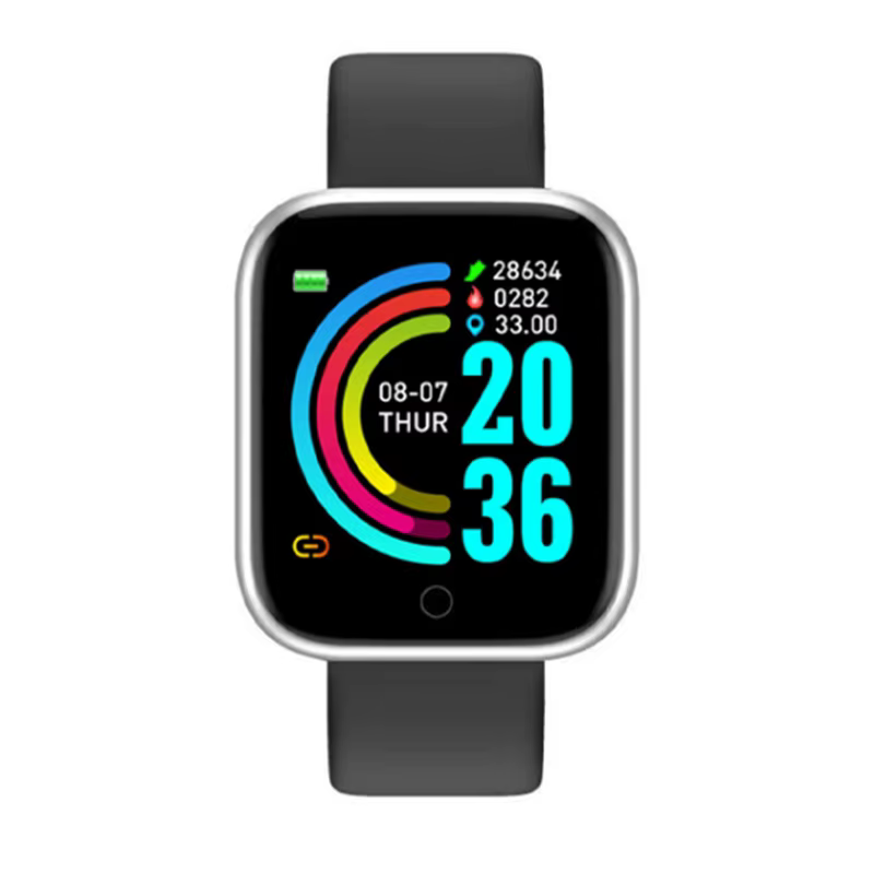 Montre intelligente femmes hommes contrôle de la musique Bluetooth calories moniteur de Fitness Smar