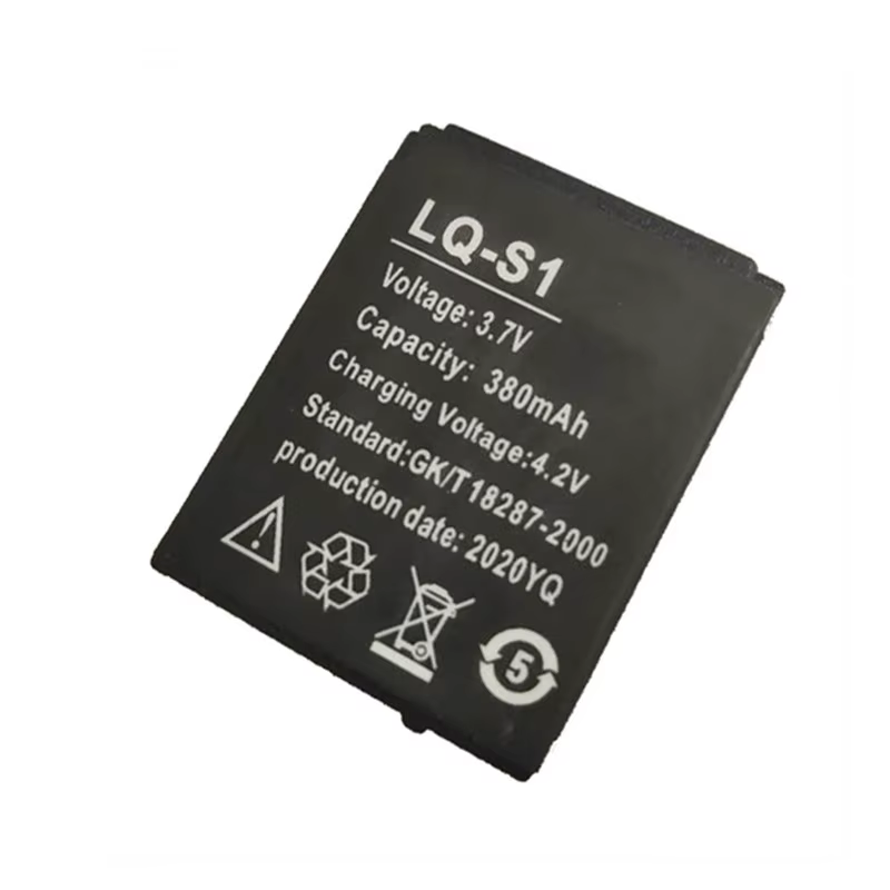 1-4 pièces LQ-S1 3.7V 380mAh batterie au lithium aste pour montre intelligente AB-S1 HLX-S1 DZ09 DJ-