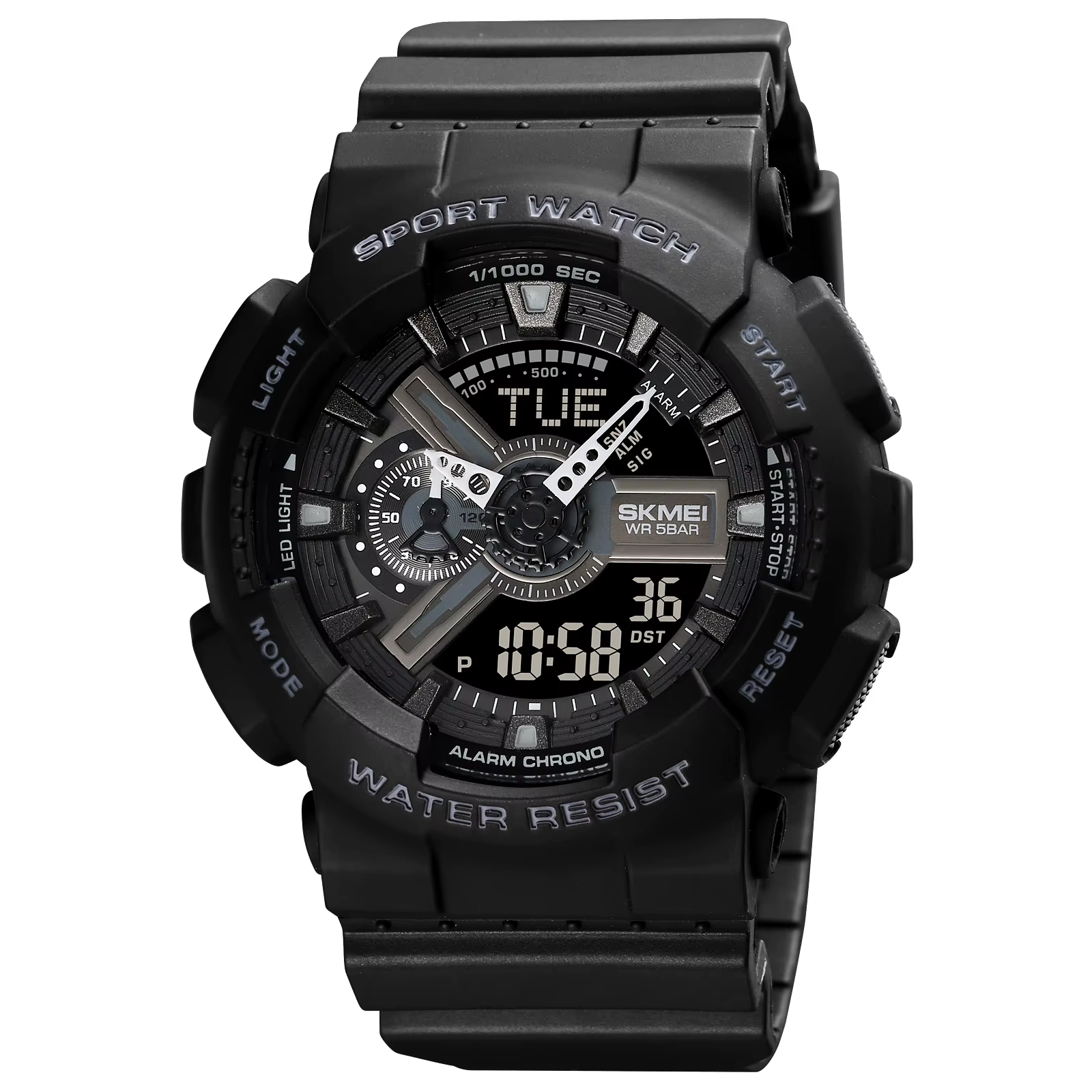 SKMEI Temps Du Monde LED Lumière Numérique Électronique Montres Pour Hommes Femmes Sport Quartz Mont