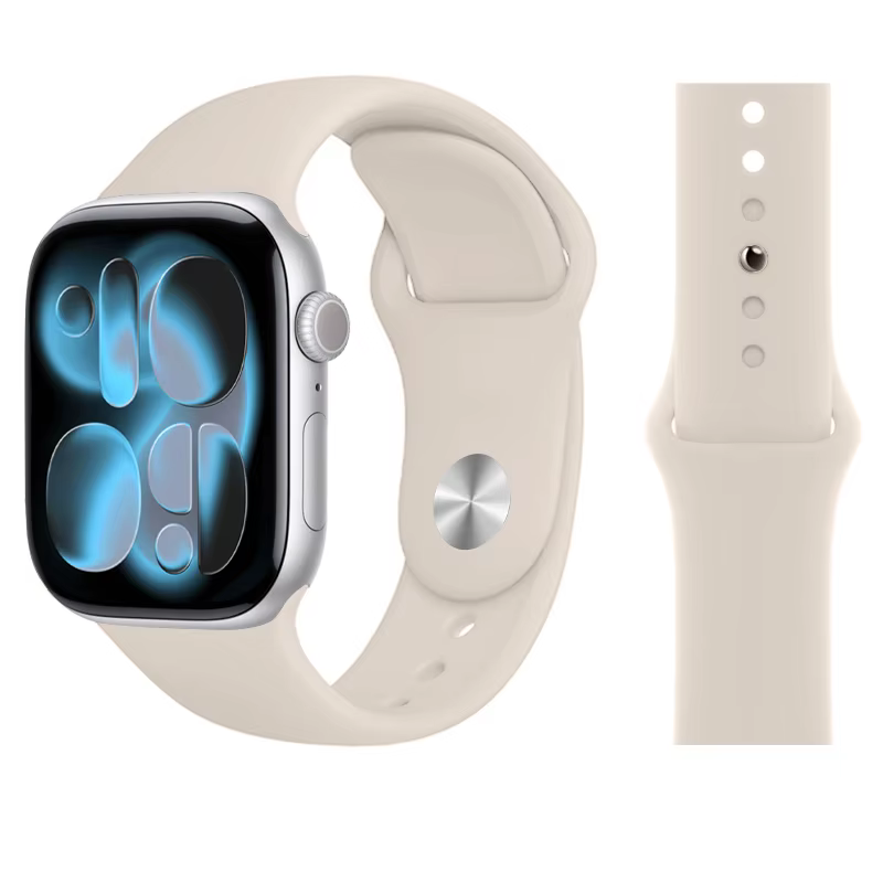Bracelet en Silicone pour bracelet de montre Apple 45mm 41mm 44mm 42mm 49mm 40mm 46mm, correa iwatch