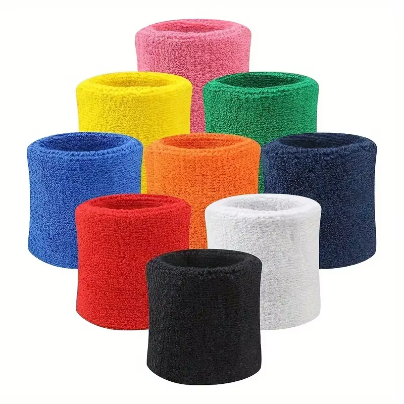 1 pièces protège-poignet et coude de sport absorbant la sueur avec bracelet en serviette-protecteur 