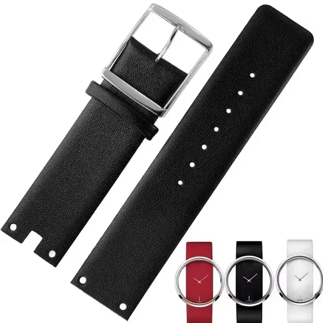 Bracelet de montre en cuir véritable pour CK K94231 K9423101 K9423107, durable et souple, pour montr