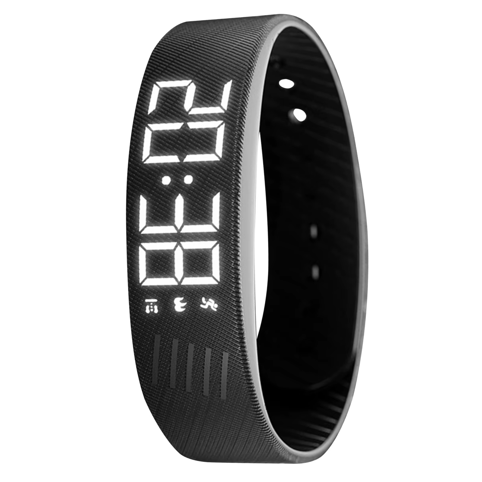 Bracelet d'alarme vibrant, réveil étanche, montres avec compteur de pas, bandes de choc silencieuses