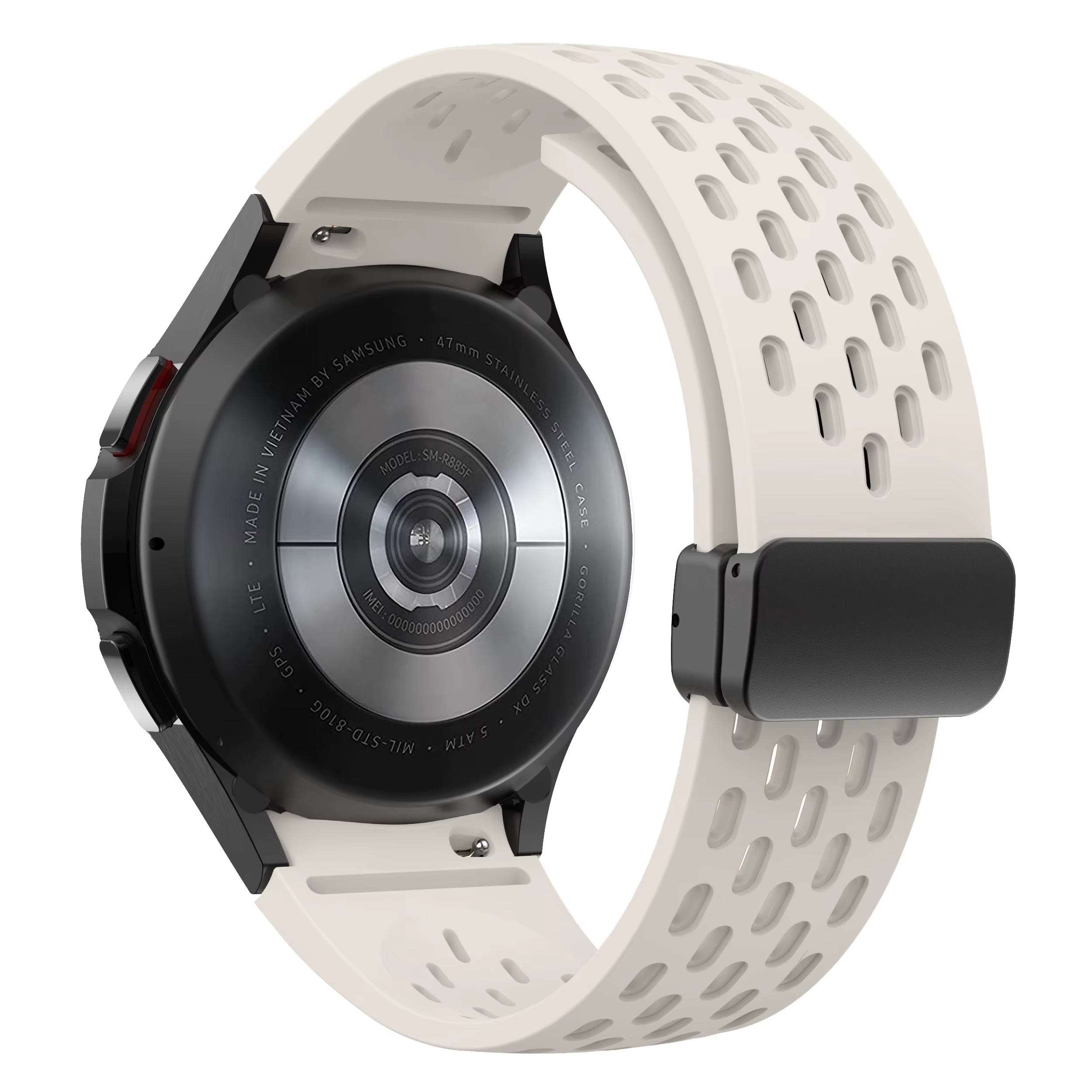 Bracelet en Silicone pour Samsung Galaxy Watch 7 6 5 4 40mm 44mm 5 Pro 45mm, bande à boucle magnétiq