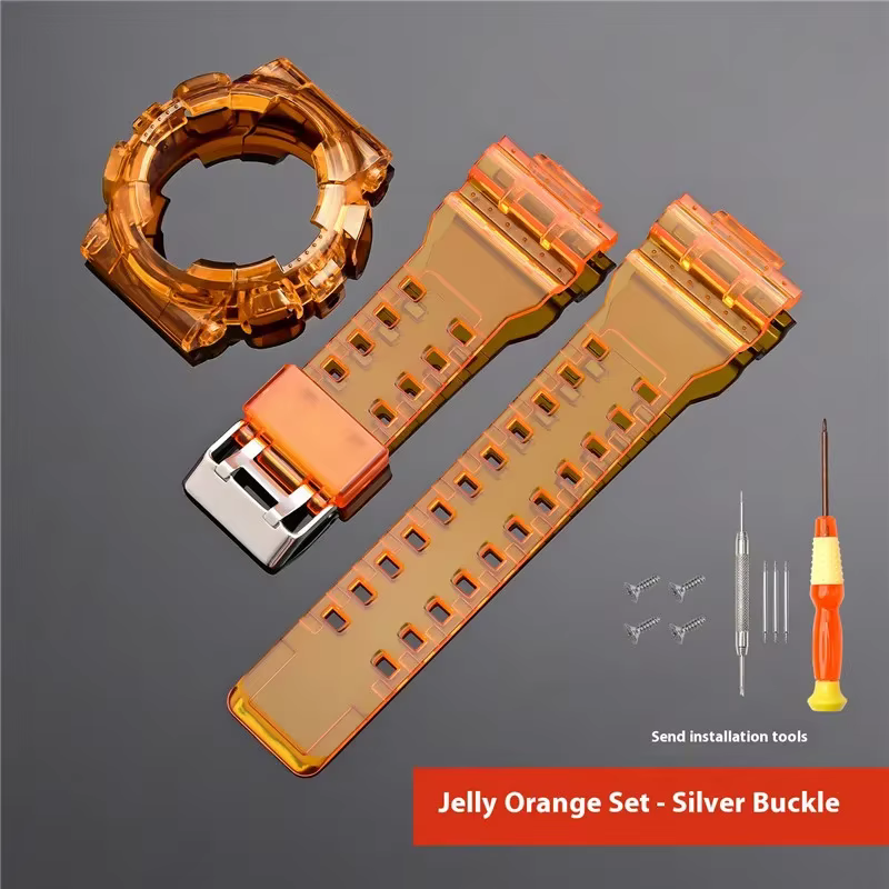 Étui à Bracelet Transparent coloré pour G-SHOCK GA-100/110/120/140 GD-100/110/120 GAX-100 GLS-100, c