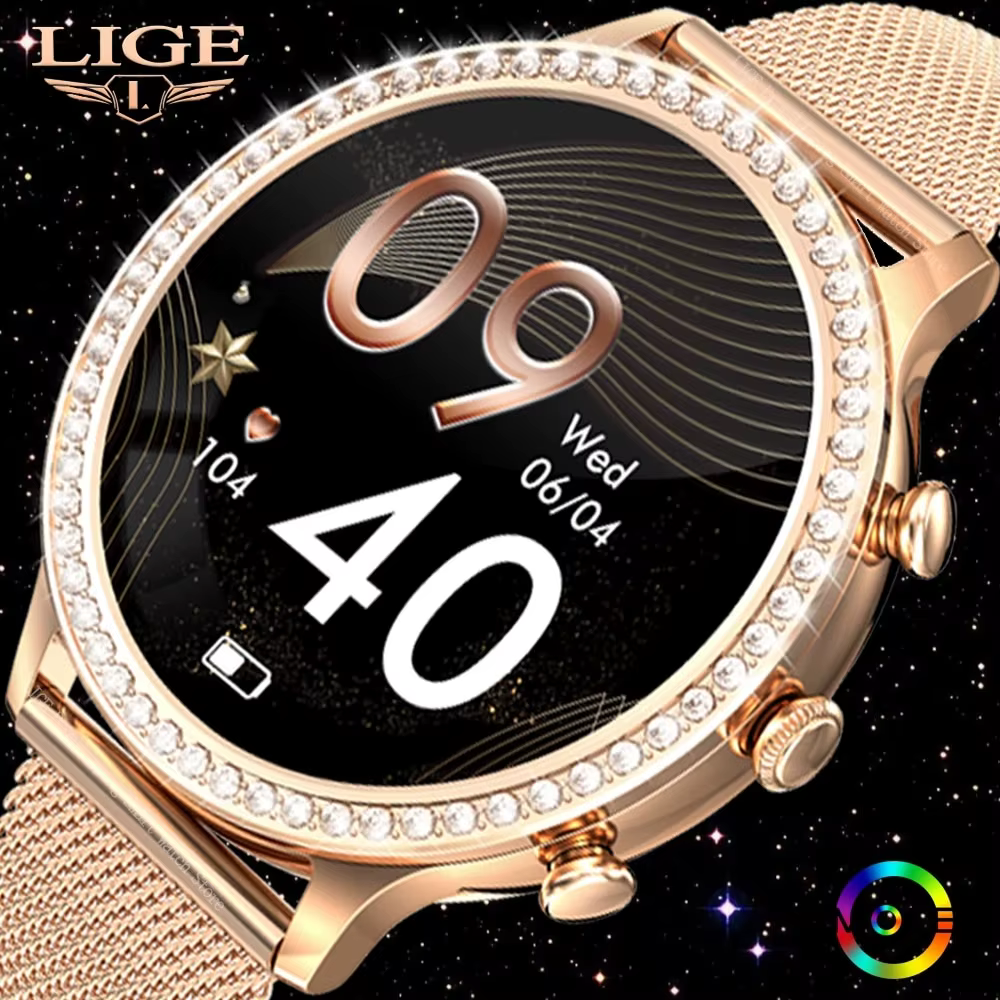 LIGE-Montre intelligente étanche pour homme et femme, appel Bluetooth, pression artérielle, cadran p
