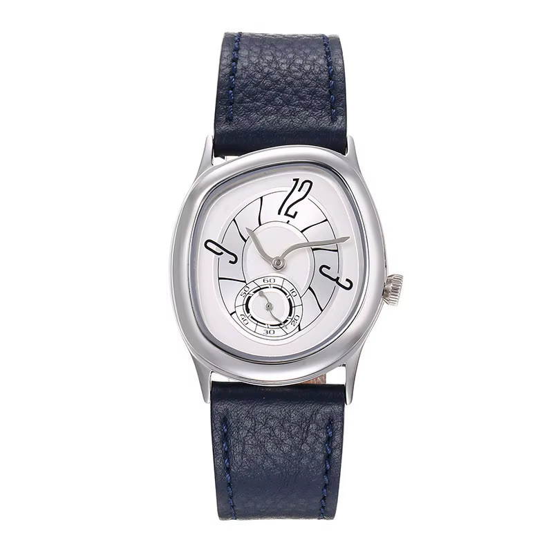 Nouvelle montre carrée de luxe avec design torsadé, montre à quartz pour homme, couleur rétro classi