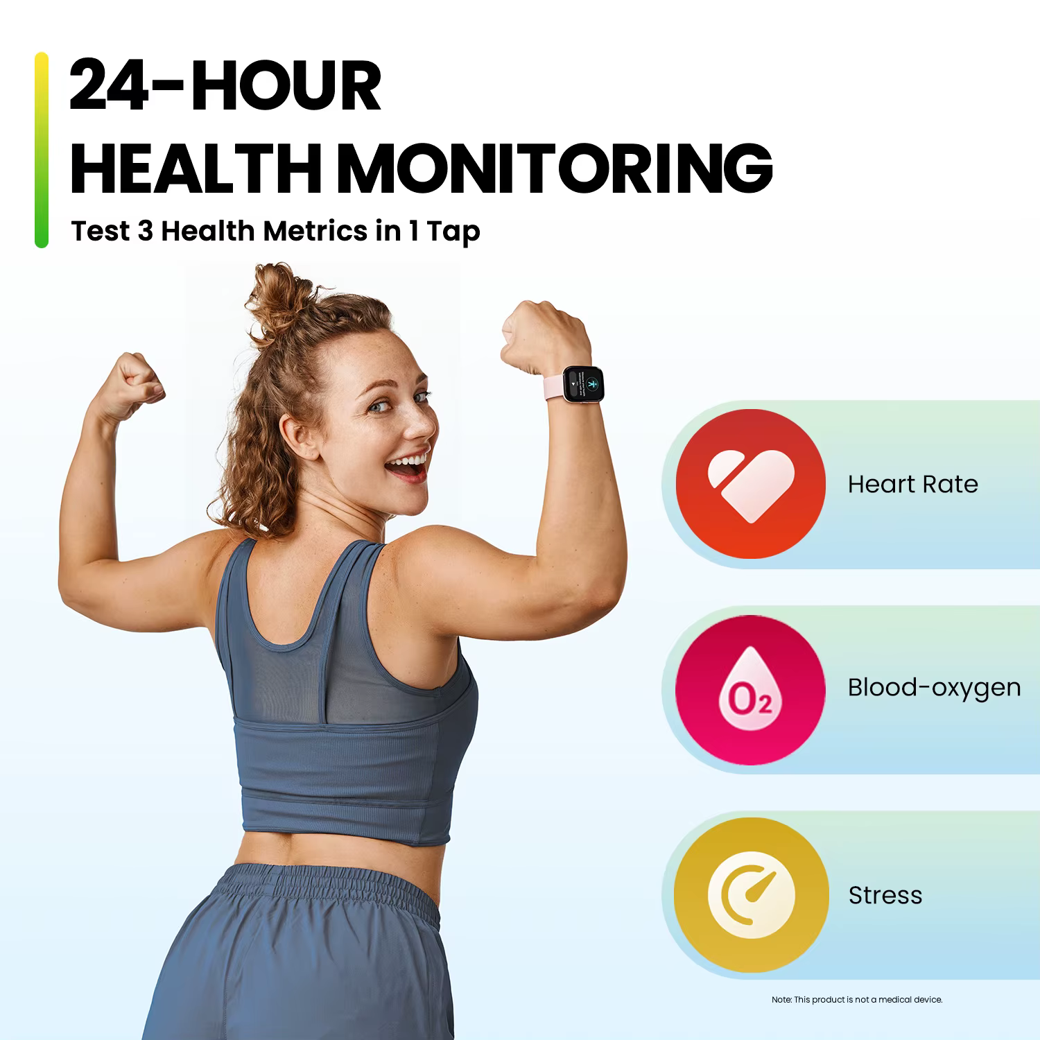 Montre connectée Amazfit Bip 5 originale, 46 mm, 120+ modes sportifs, surveillance du sommeil, fréqu