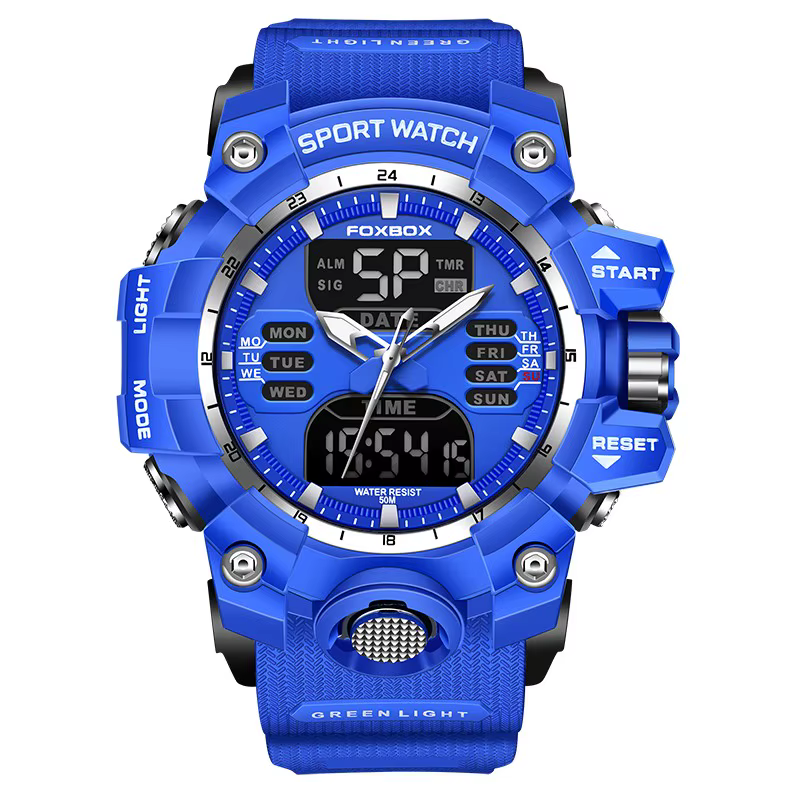 Nouvelles montres militaires FOXBOX pour hommes, montres de sport originales de luxe, chronographe ​