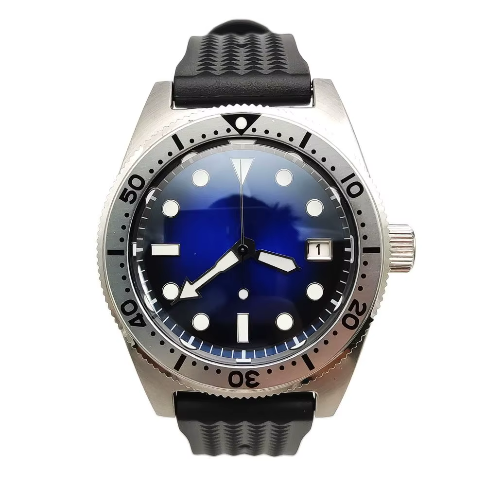 Parnsrpe 2026 Nouvelle Montre Mécanique Automatique NH35 38mm Style Plongeur Vintage Cadran Dégradé 