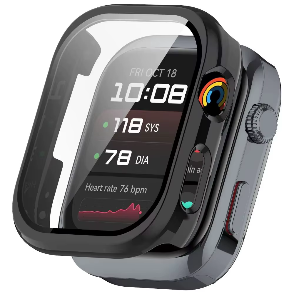 Verre trempé + boîtier PC pour Huawei Watch D2 protecteur d'écran anti-rayures pare-chocs housse de 