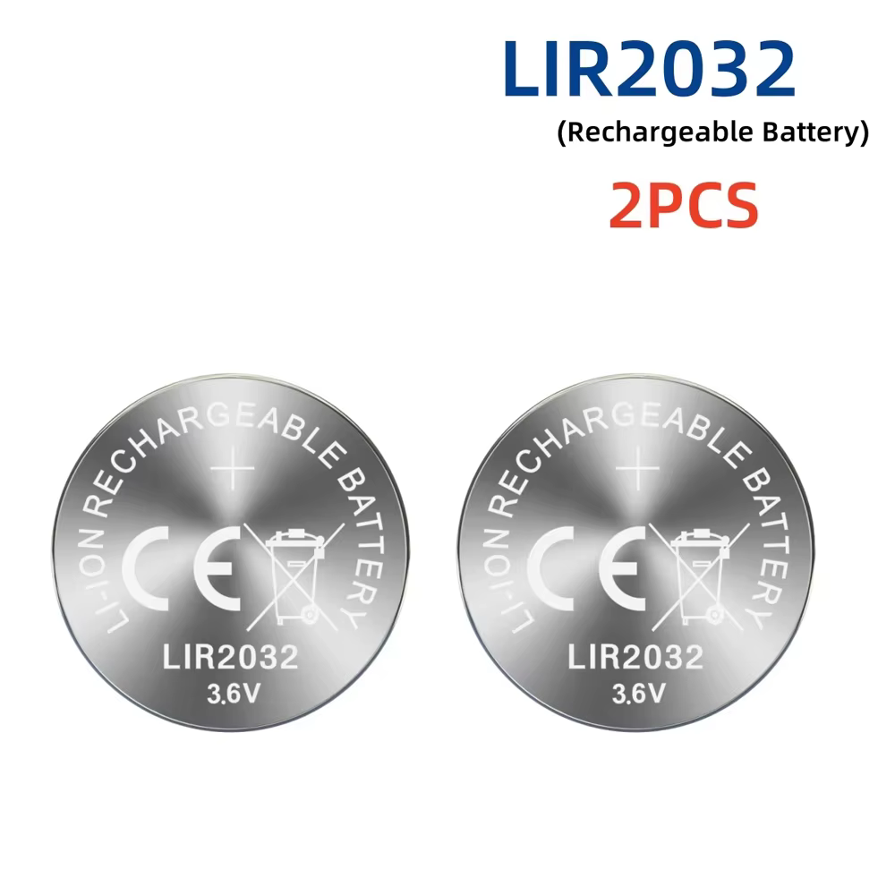 2-50 pièces LIR2032 batterie Rechargeable 2032 Lithium charge peut remplacer CR2032 pour les montres