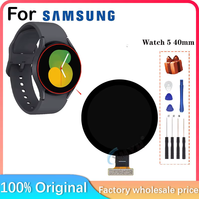 Pour Samsung Galaxy Watch 5 40mm SM-R900 SM-R905 Bluetooth Smart Watch LCD Affichage Remplacement et