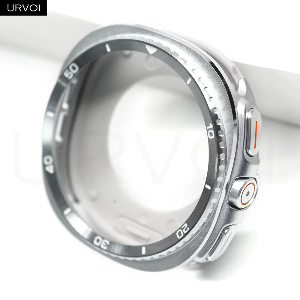 URVOI – boîtier métallique classique pour Galaxy Watch 8, 40mm 44mm, protection antichoc en alliage,