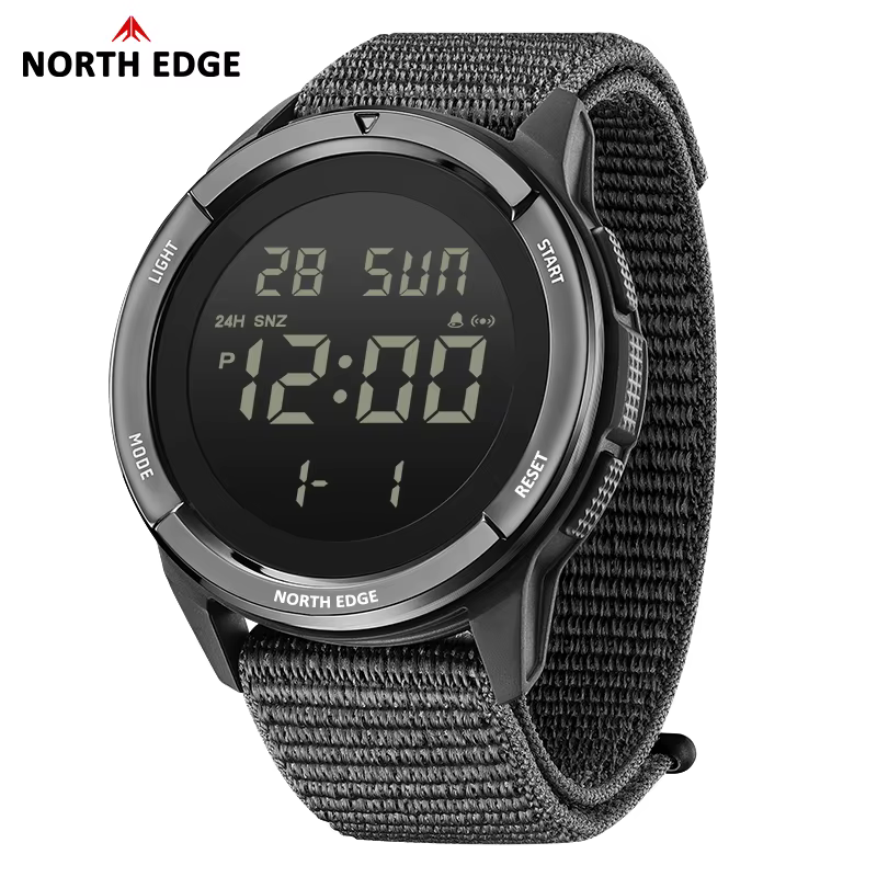 Montres numériques pour hommes NORTH EDGE 2026 TERRAX, sports de plein air, natation, étanches 50 m,