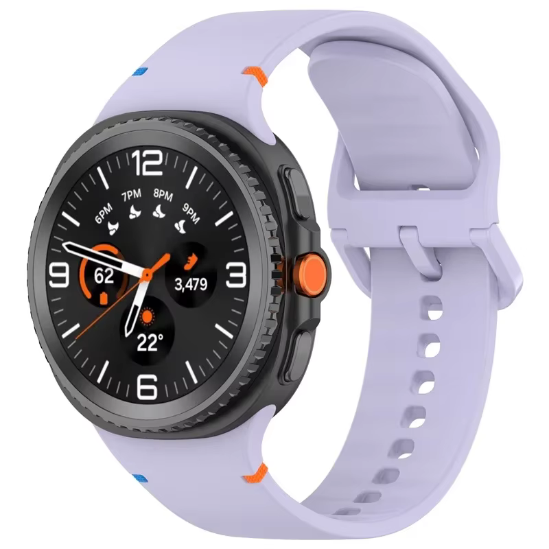 Bracelet en Silicone d'origine pour Samsung Galaxy Watch 8 bracelet classique respirant rapide pour