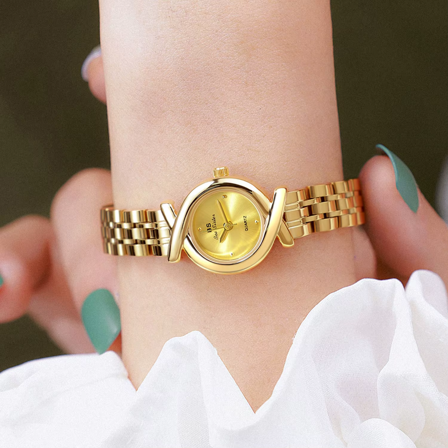 Montres d'affaires étanches pour femmes, montre-bracelet à quartz de luxe, bracelet en acier inoxyda