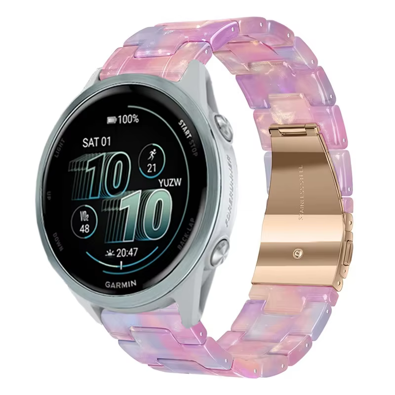 Bracelet en résine 20/22mm pour Garmin Forerunner 970 965 955 265 55 165, bracelet pour Garmin 570 4