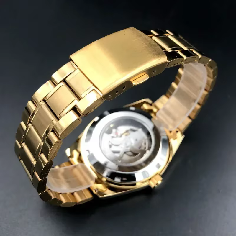 Orient Double Lion montre classique série montre pour hommes bracelet en acier inoxydable luxe multi