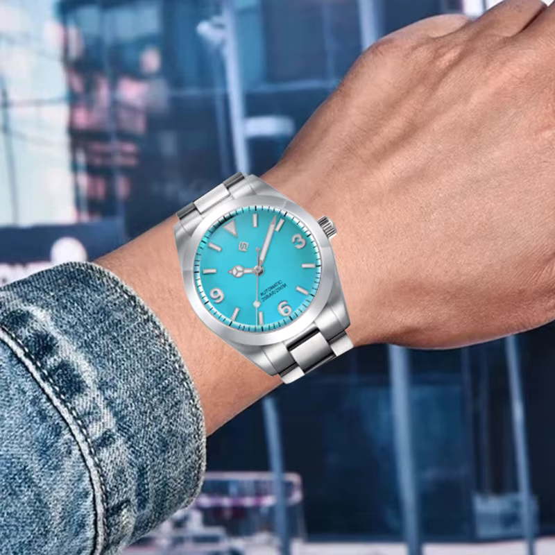 TERAMI – montre mécanique de luxe pour hommes, style Business Casual, en acier inoxydable 316L, mouv