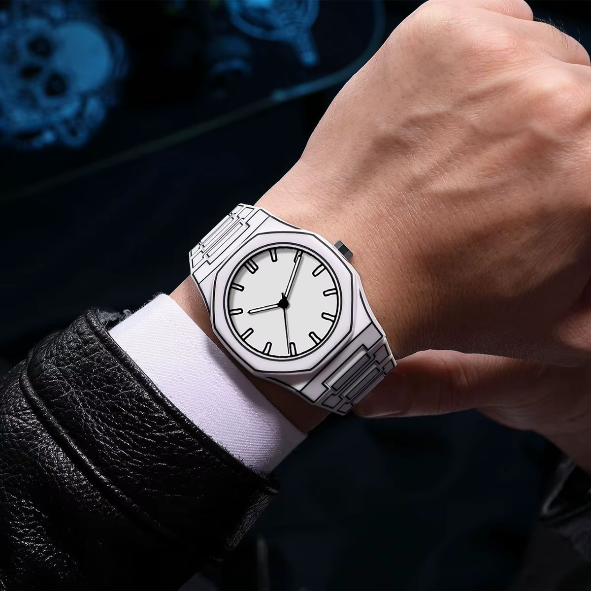 2025 nouveaux hommes créatifs montre en Silicone VA VA VOOM marque mouvement à Quartz lignes créativ