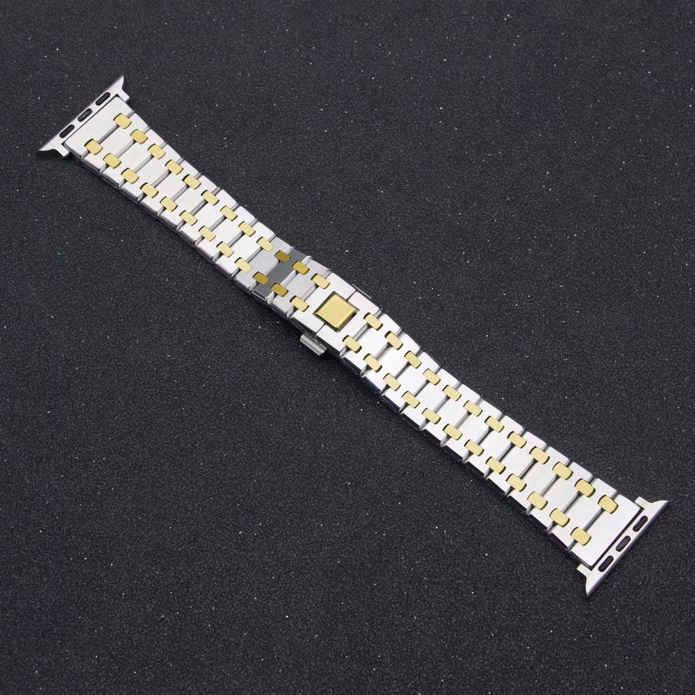 Bracelet de luxe pour Apple Watch iwatch Ultra 9 8 7 6 5 4 SE, Bracelet en acier inoxydable 49mm 44m