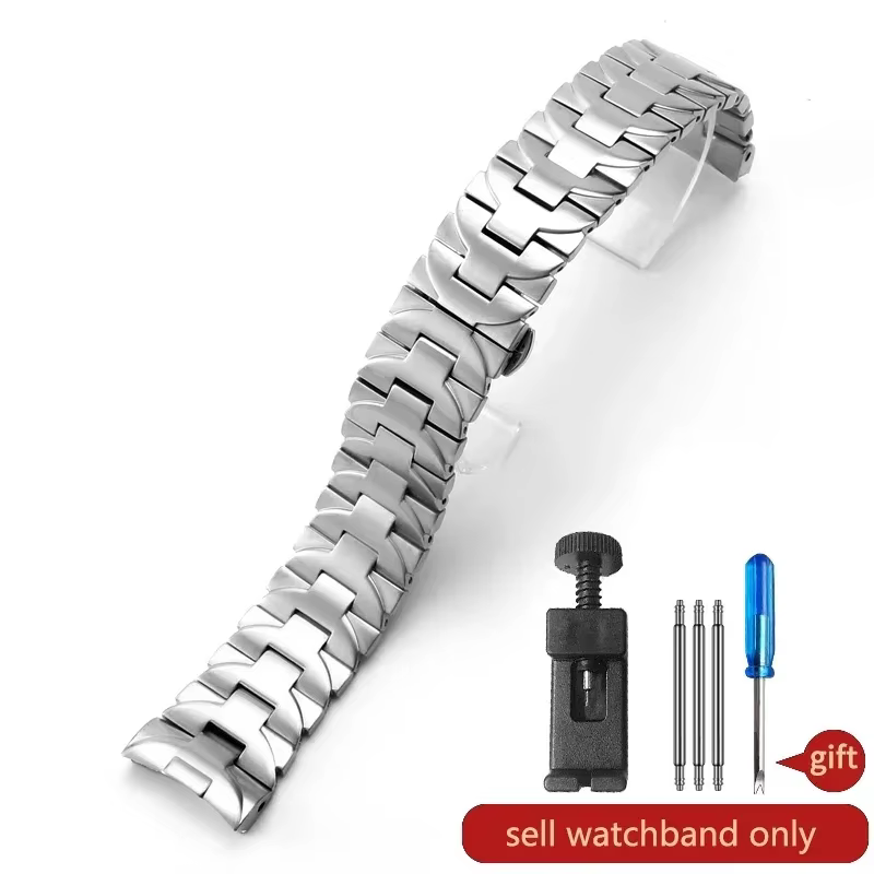 Bracelet de montre incurvé en acier inoxydable massif pour Panerai Luminor série PAM01316 PAM01438 h