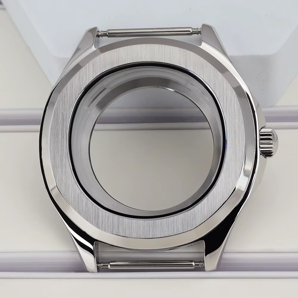 Boîtier de montre en argent/or rose, 42mm, pour Nautilus AQUANAUT, pièce NH35, NH36, NH34NH38, mouve
